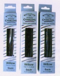 Foto di Confezione 12 carboncini sottili (fusaggine) Winsor & Newton