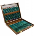 Cassetta in legno Derwent Artists - 48 matite colorate tradizionali
