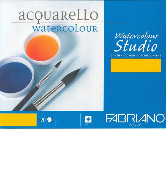 Fabriano Watercolour Studio - Blocco 20 fogli per acquerello - 23