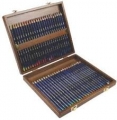 Cassetta in legno Derwent Inktense - 48 matite colorate effetto inchiostro