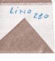 Tela LINO 210 a Gesso - rotolo da metri 10 - venduto in unit alte 10 cm